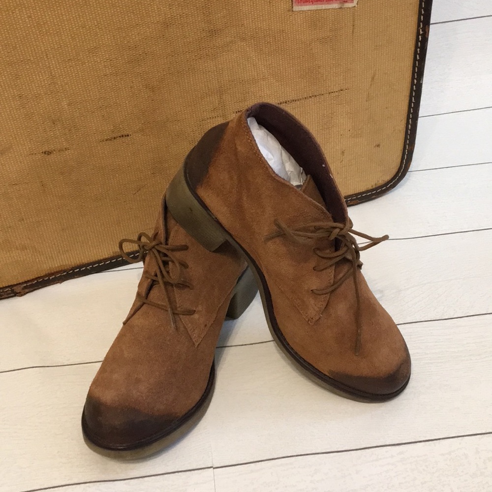 Suede 2-Tone Bootie